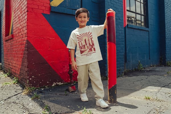 custom kids T-shirts organic cotton private label manufacturing